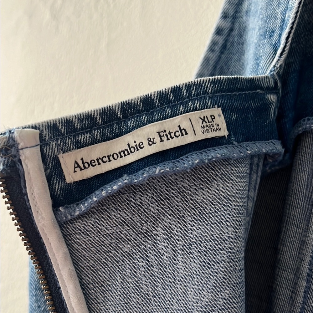 Abercrombie & Fitch Blue Denim Midi Dress - Picture 7 of 8